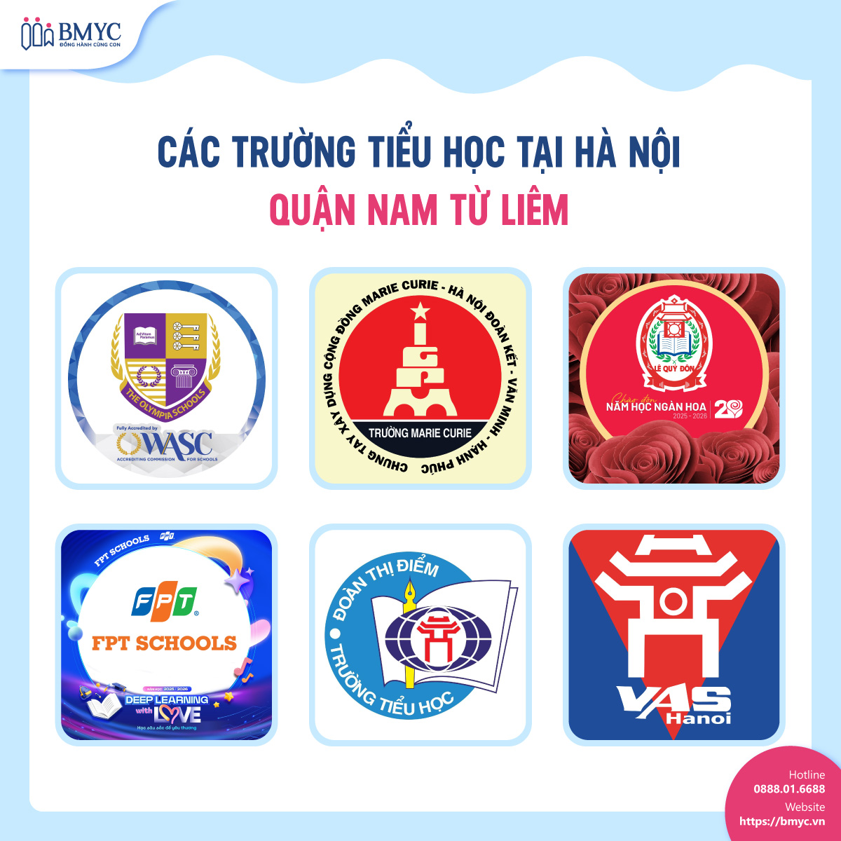 Các trường tiểu học tại Hà Nội: Quận Nam Từ Liêm
