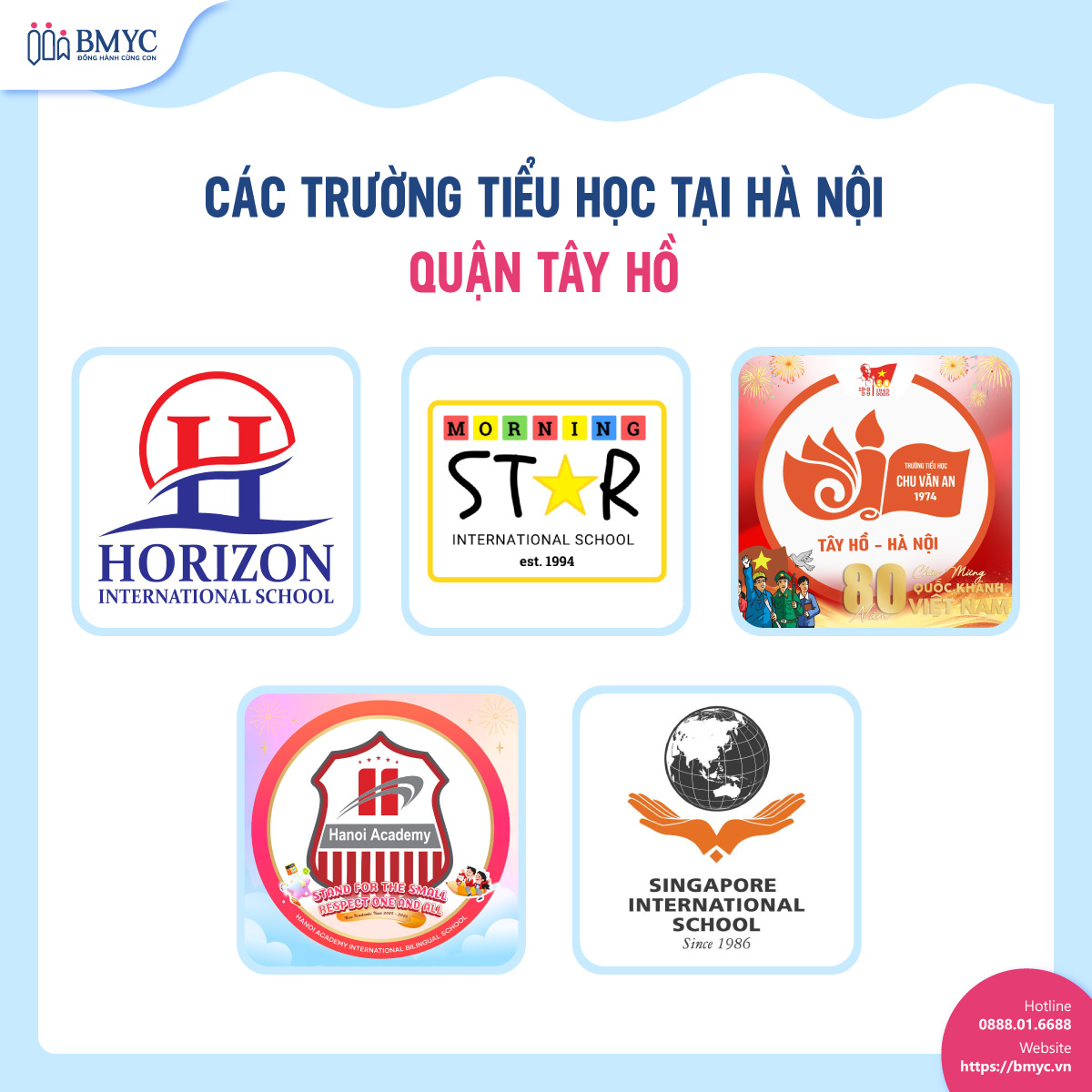 Các trường tiểu học tại Hà Nội: Quận Tây Hồ