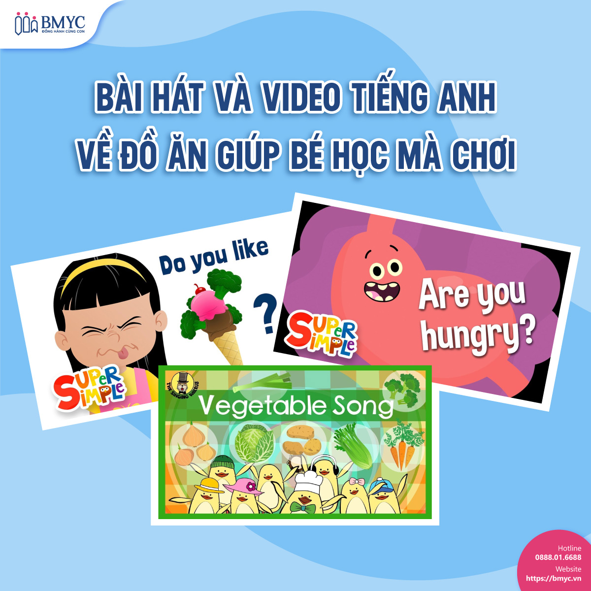 Bài hát và video tiếng Anh về đồ ăn giúp bé học mà chơi
