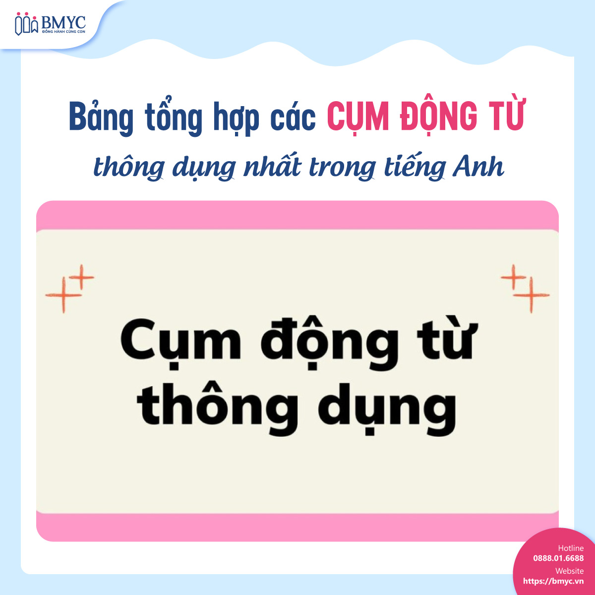 Bảng tổng hợp các cụm động từ thông dụng nhất trong tiếng Anh