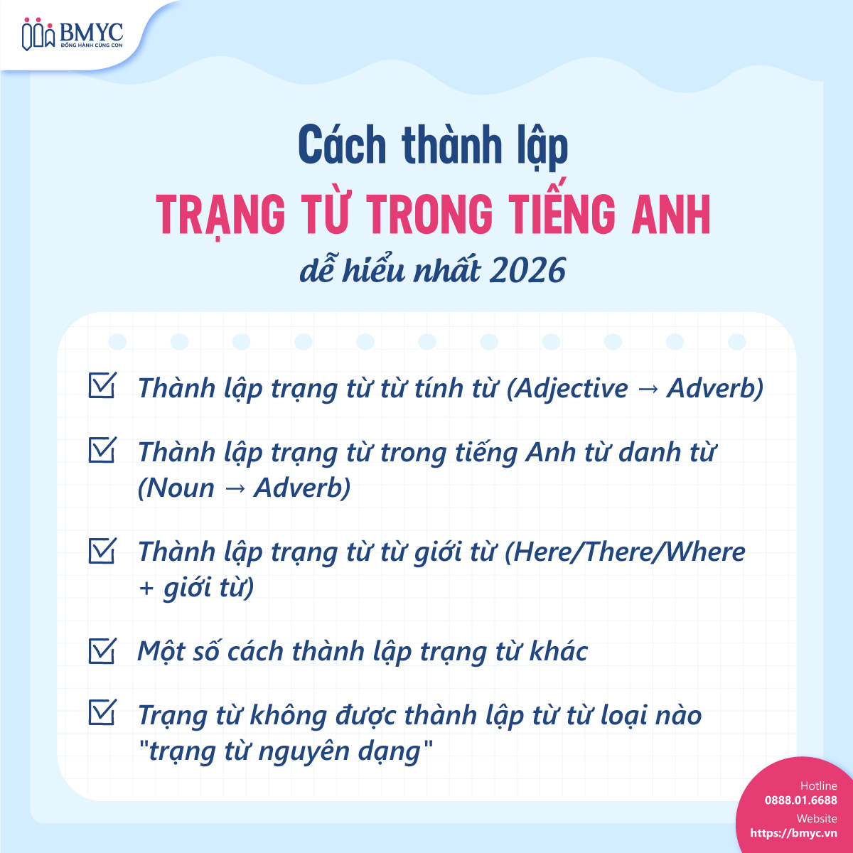 Cách thành lập trạng từ trong tiếng Anh dễ hiểu nhất 2026