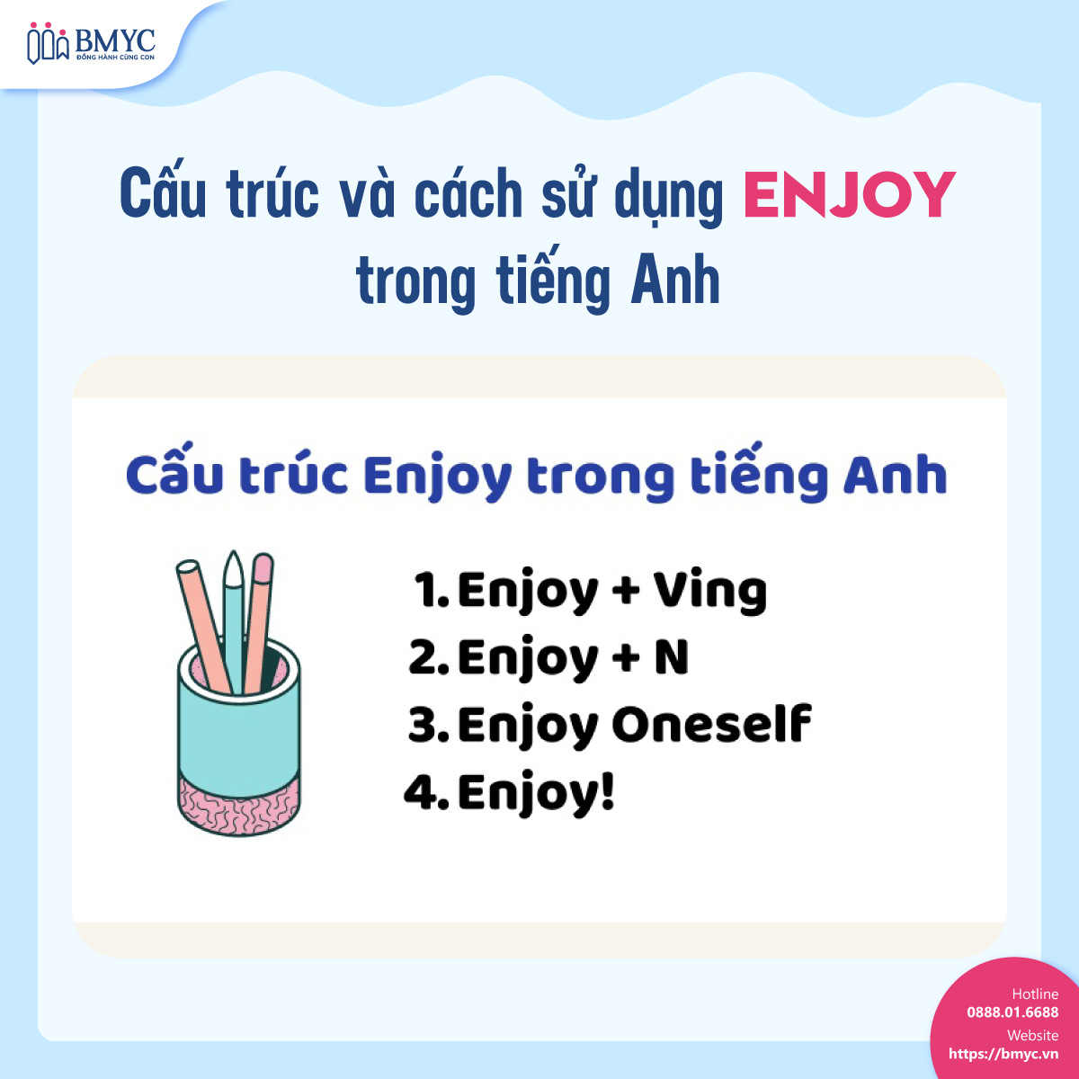 Cấu trúc và cách sử dụng Enjoy trong tiếng Anh Cấu trúc và cách sử dụng Enjoy trong tiếng Anh