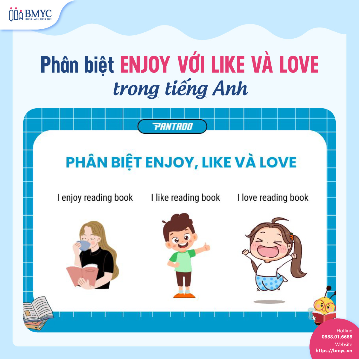 Phân biệt Enjoy với Like và Love trong tiếng Anh Phân biệt Enjoy với Like và Love trong tiếng Anh