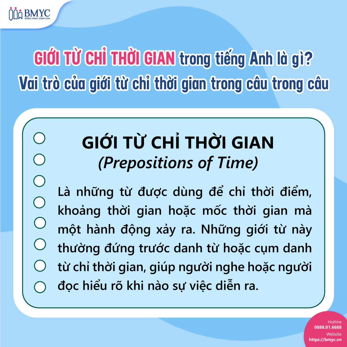 Giới từ chỉ thời gian trong tiếng Anh là gì? Vai trò của giới từ chỉ thời gian trong câu trong câu