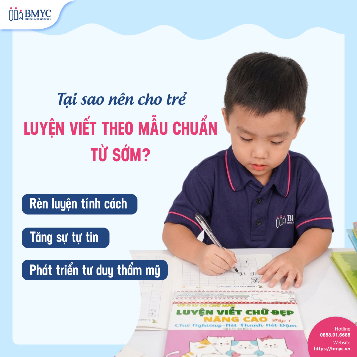 Tại sao nên cho trẻ luyện viết theo mẫu chuẩn từ sớm?