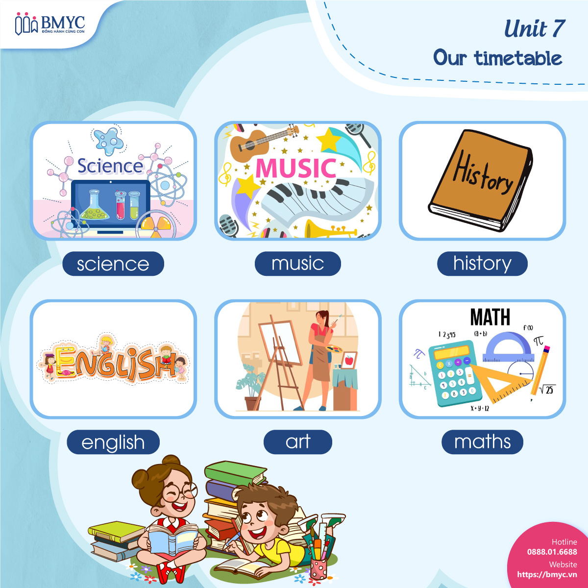 Unit 7: Our timetable