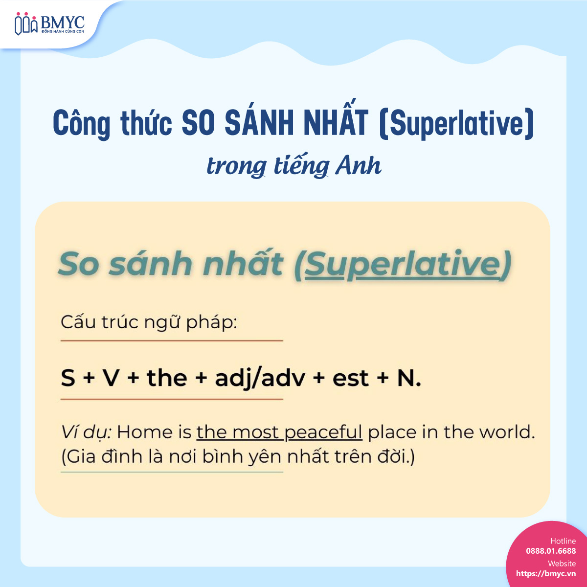 Công thức so sánh nhất (Superlative) trong tiếng Anh Công thức so sánh nhất (Superlative) trong tiếng Anh