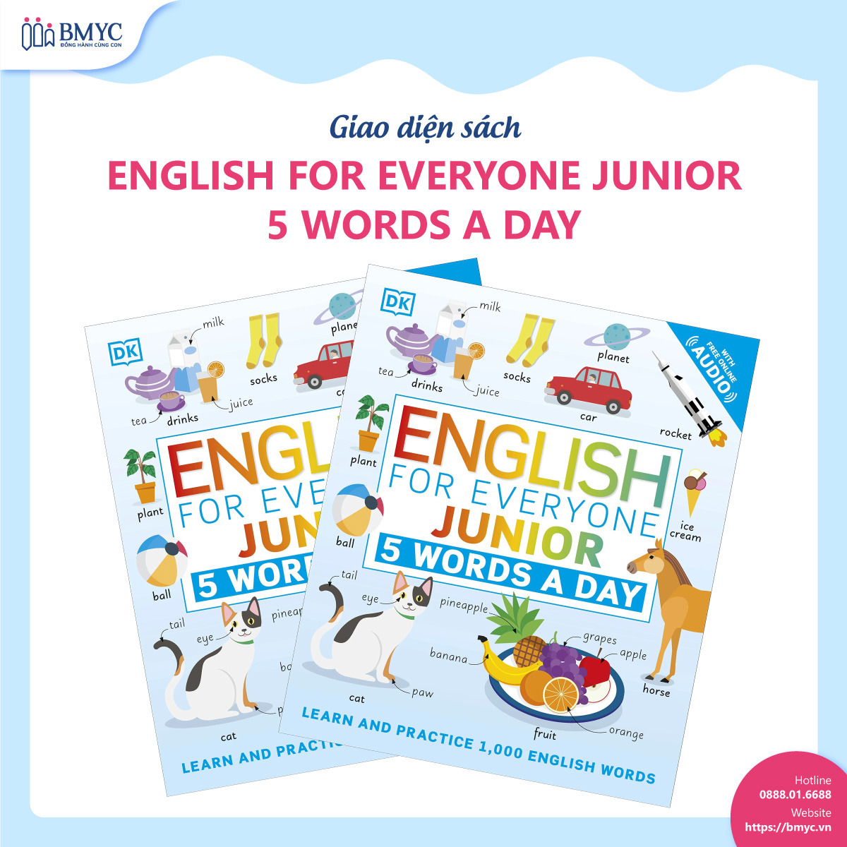 Giao diện sách English for Everyone Junior: 5 Words a Day