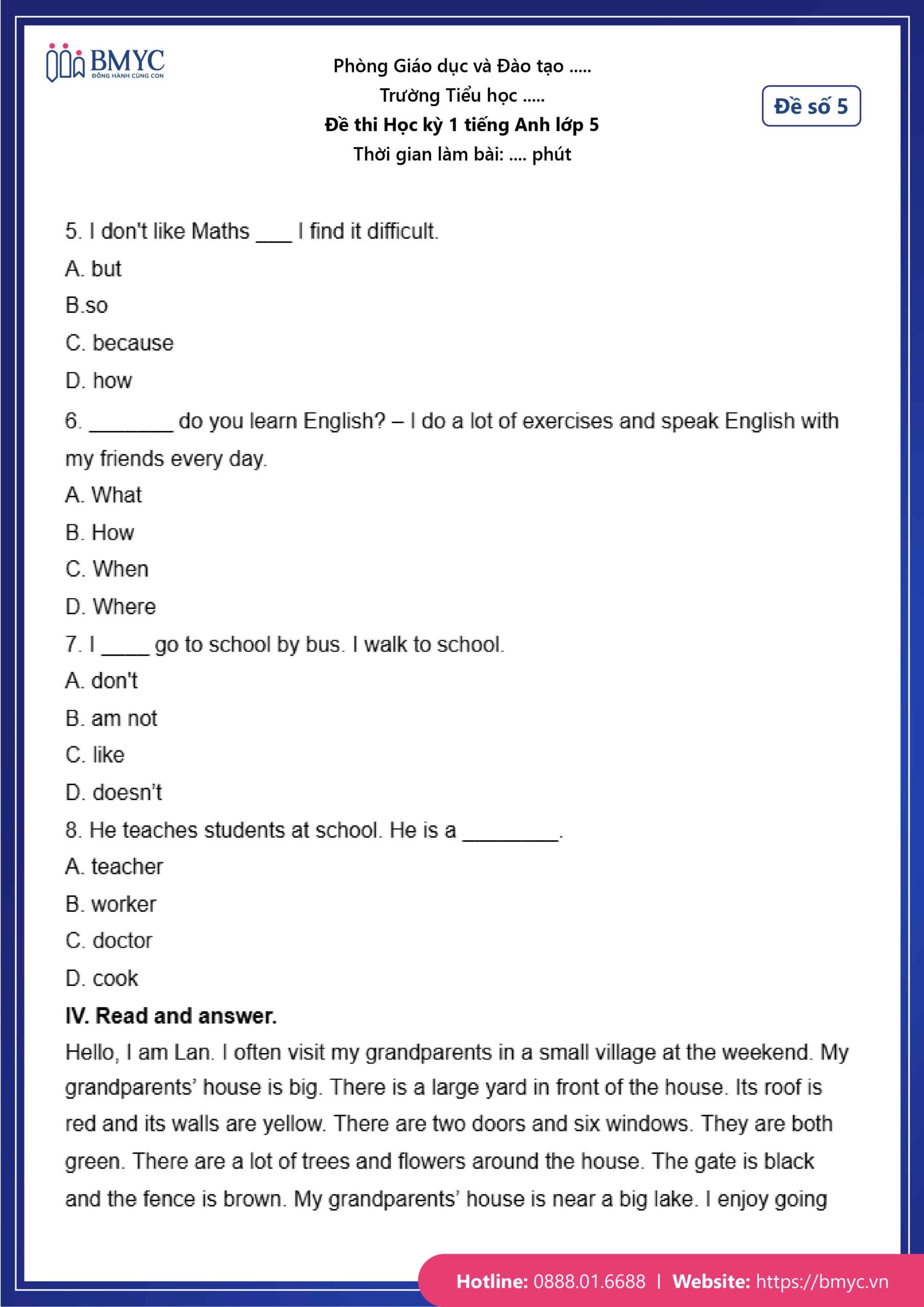 Đề số 5