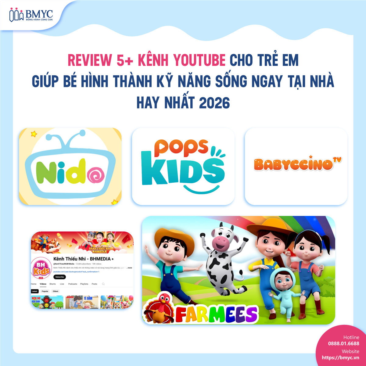 Review 5+ số kênh YouTube cho trẻ em giúp bé hình thành kỹ năng sống ngay tại nhà hay nhất 2026