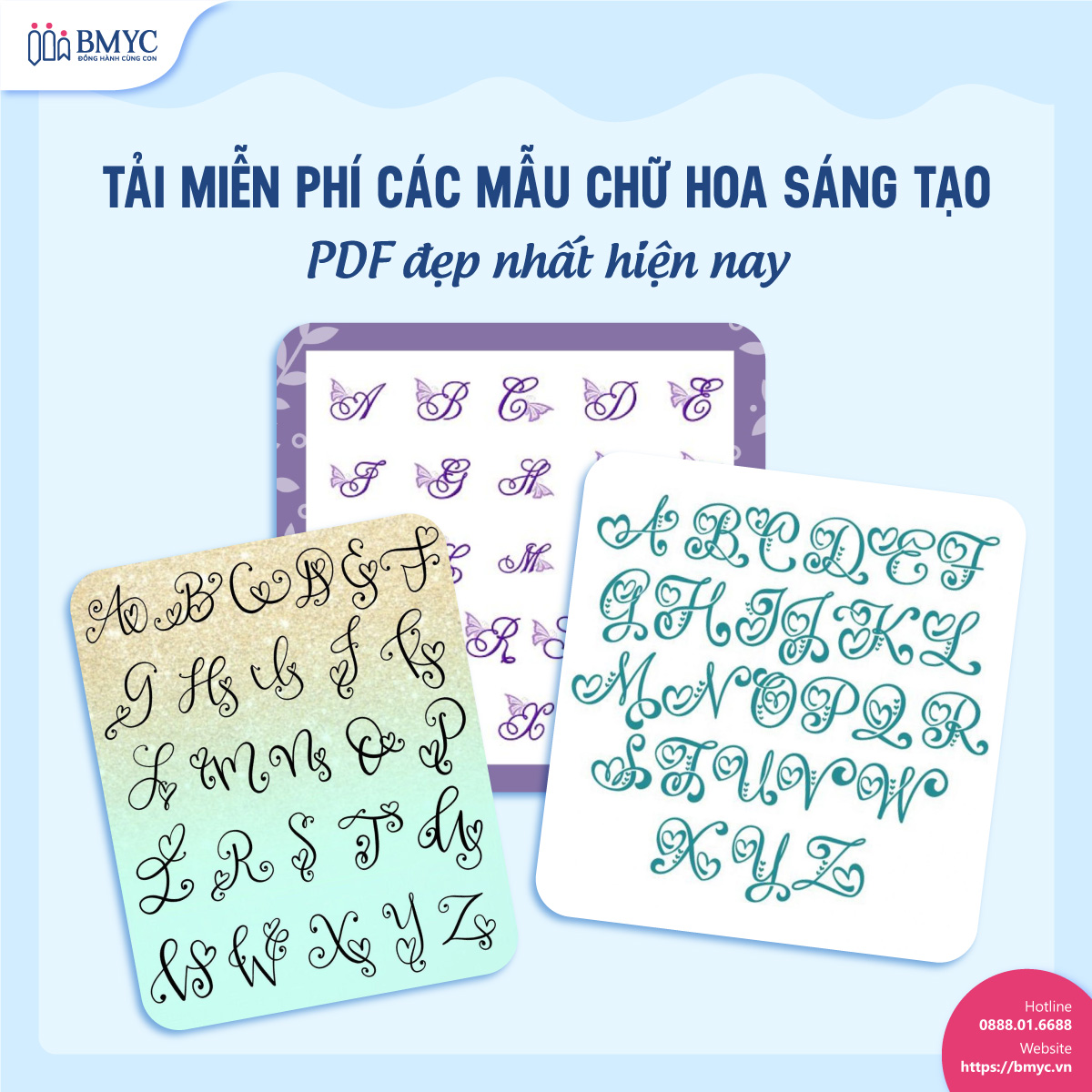 Tải miễn phí các mẫu chữ hoa sáng tạo PDF đẹp nhất hiện nay