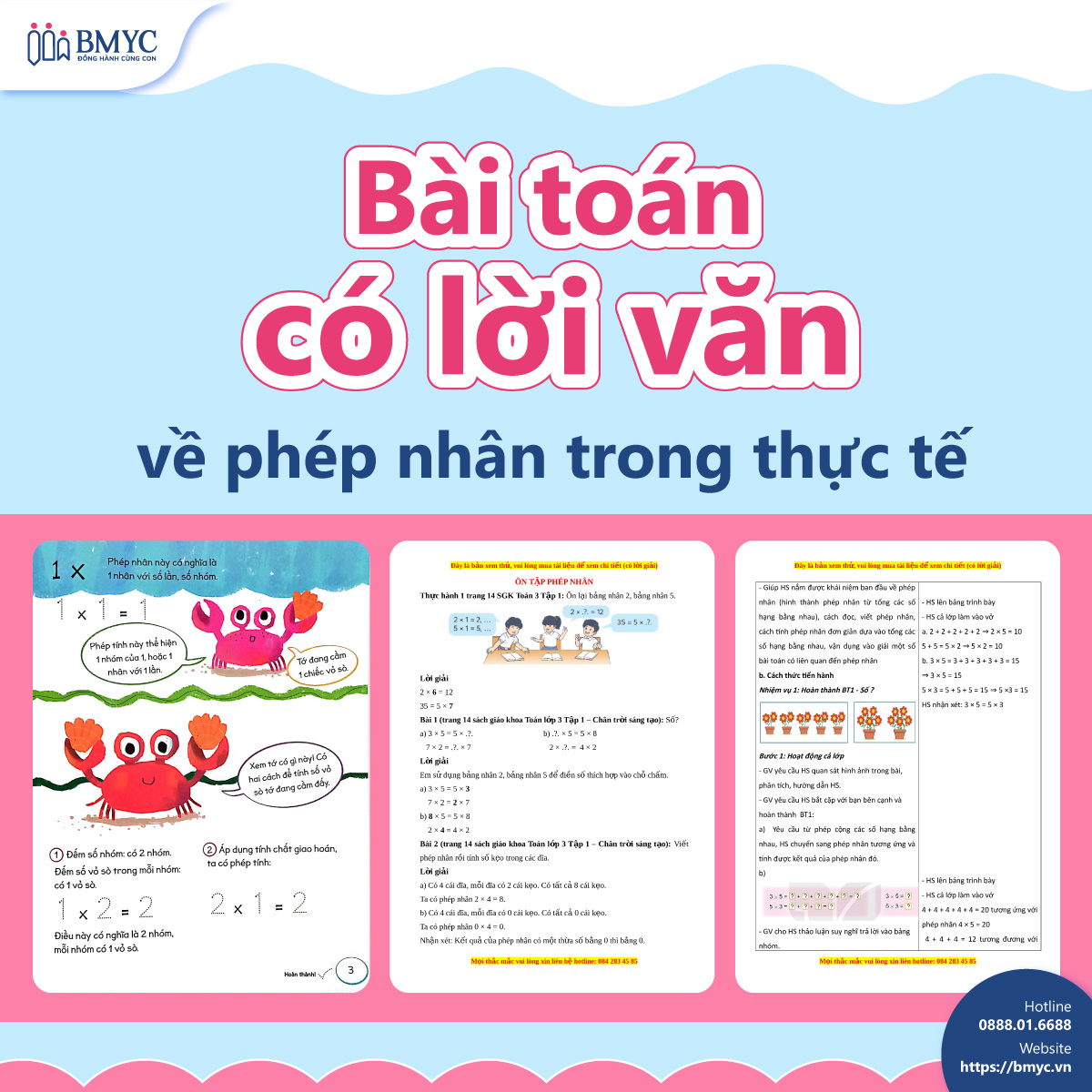 Bài toán có lời văn về phép nhân trong thực tế Bài toán có lời văn về phép nhân trong thực tế