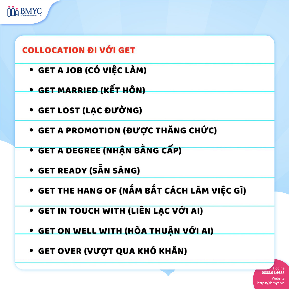 Collocation với Get Collocation với Get