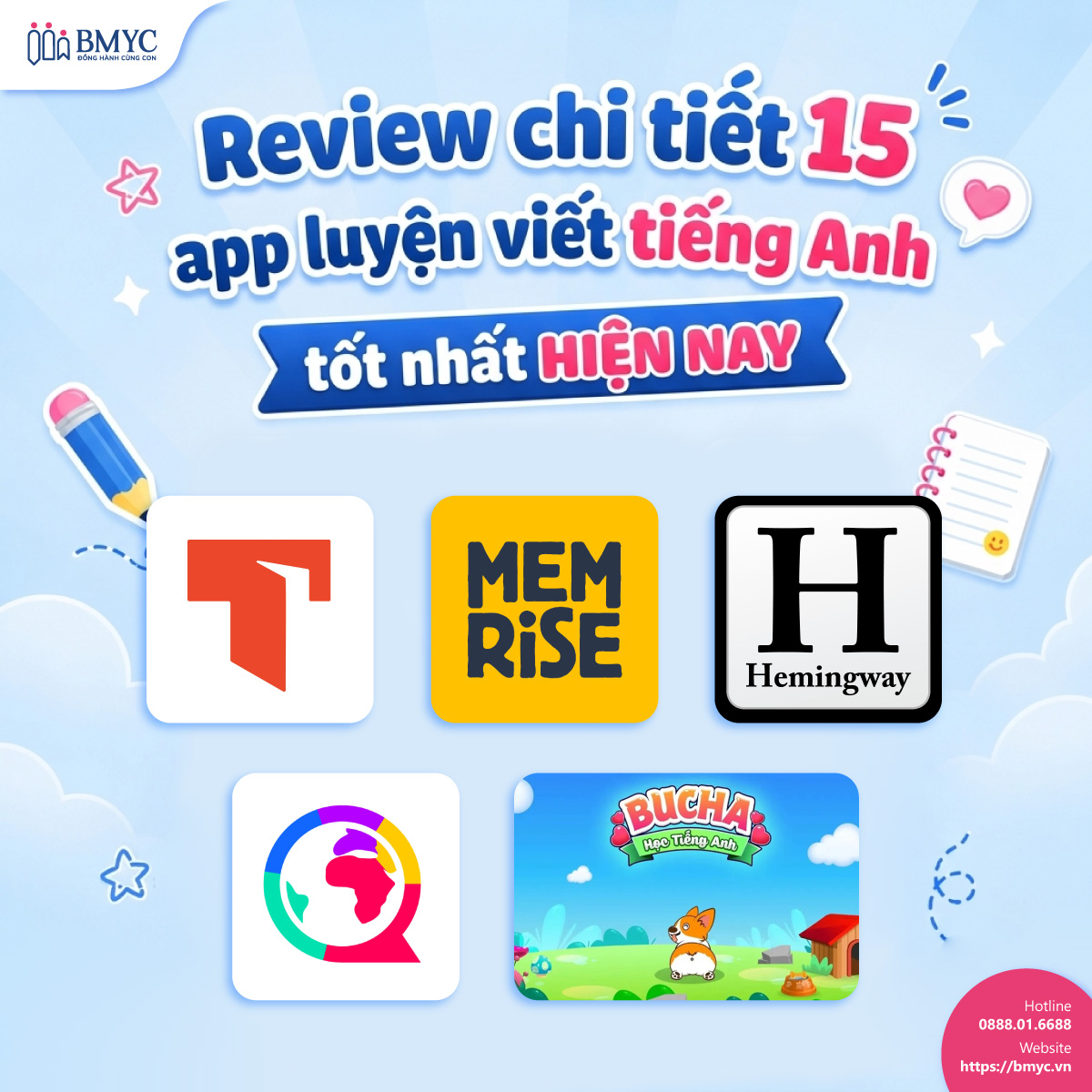 Review chi tiết 15 app luyện viết tiếng Anh tốt nhất hiện nay 