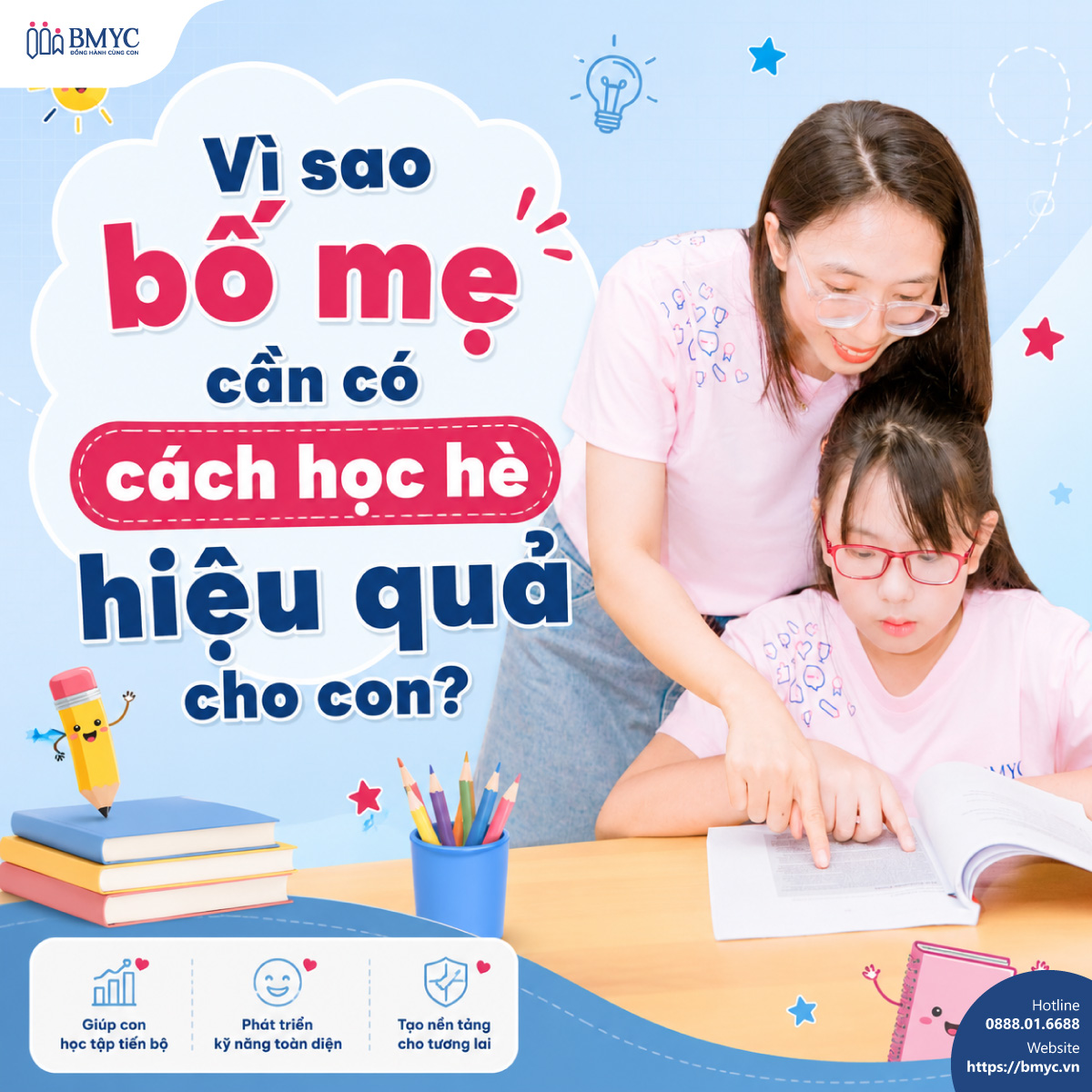 Vì sao bố mẹ cần có cách học hè hiệu quả cho con?