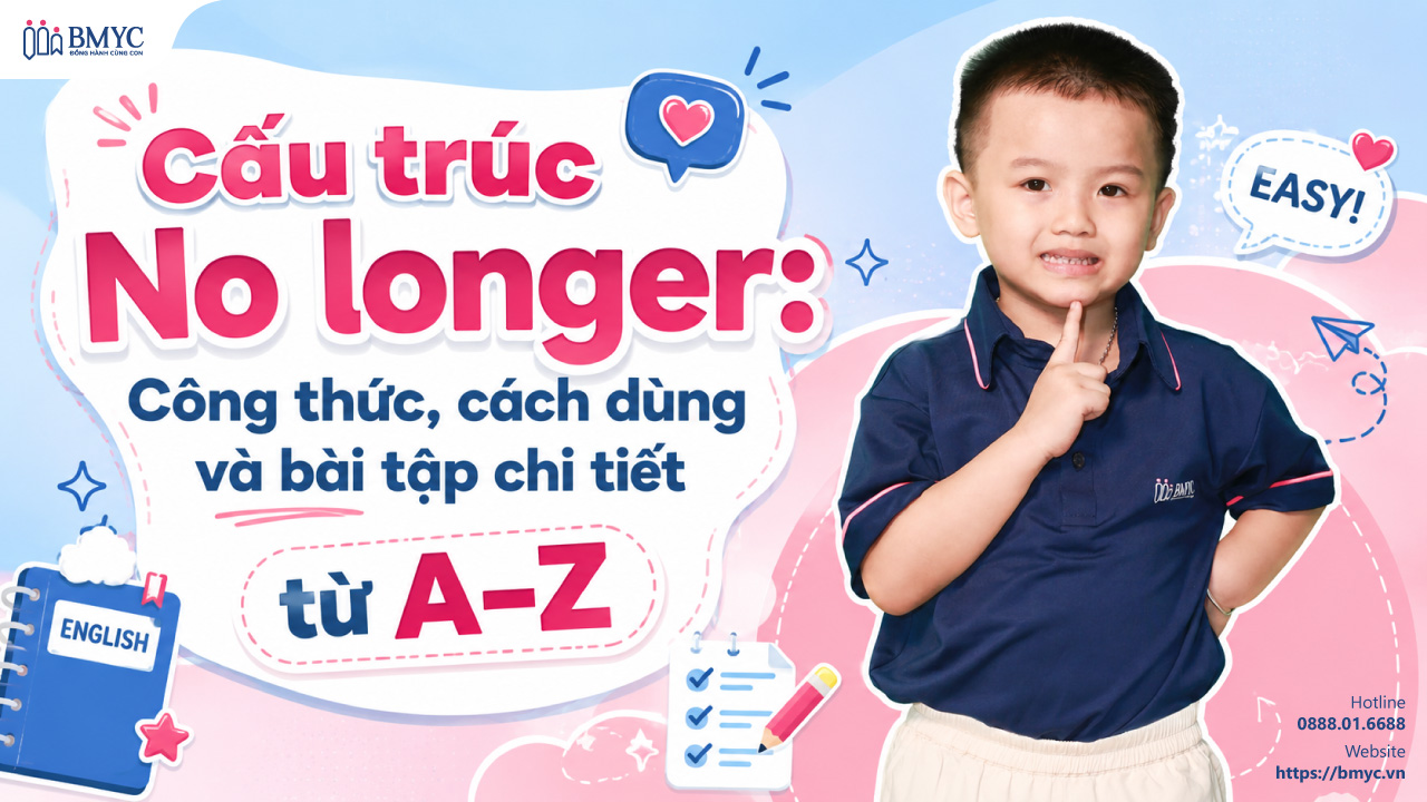 Cấu trúc No longer: Công thức, cách dùng và bài tập chi tiết từ A–Z