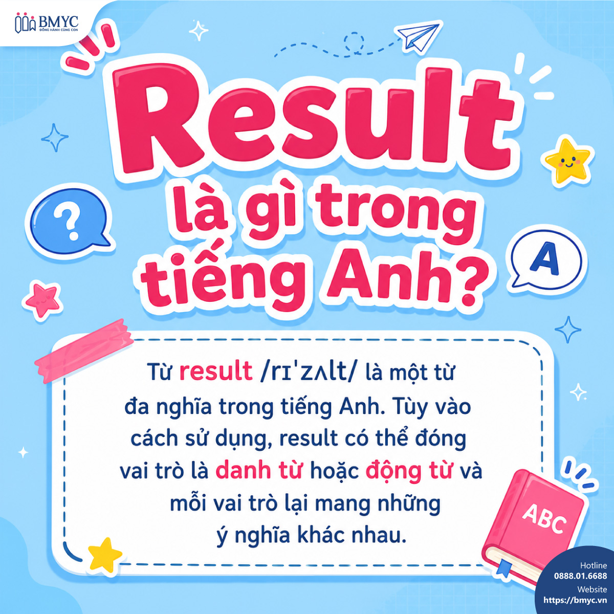 Result là gì trong tiếng Anh? Result là gì trong tiếng Anh?