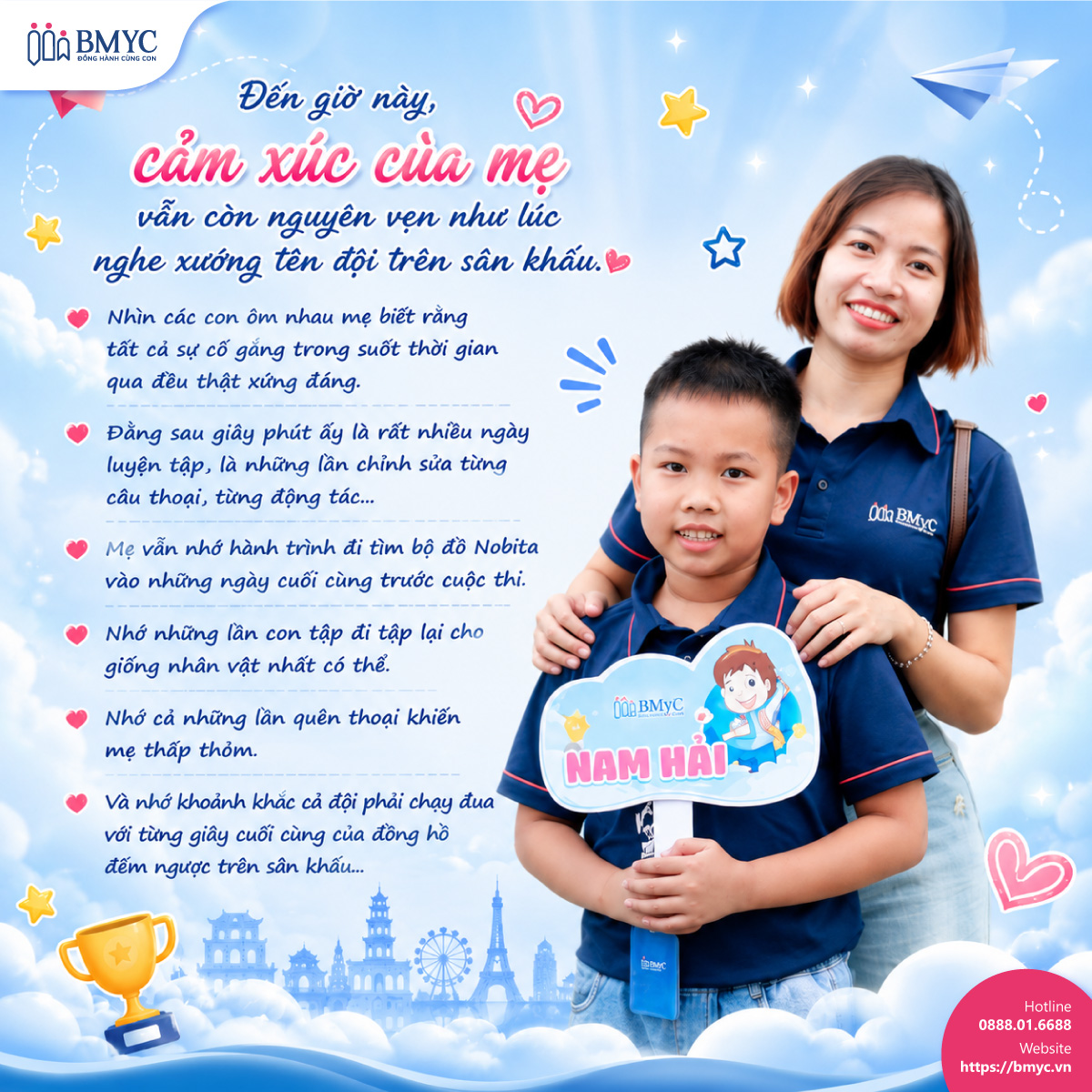 Chị Thoa Phạm – mẹ của con trai Nam Hải (đội Dream Catchers) nghẹn ngào chia sẻ: