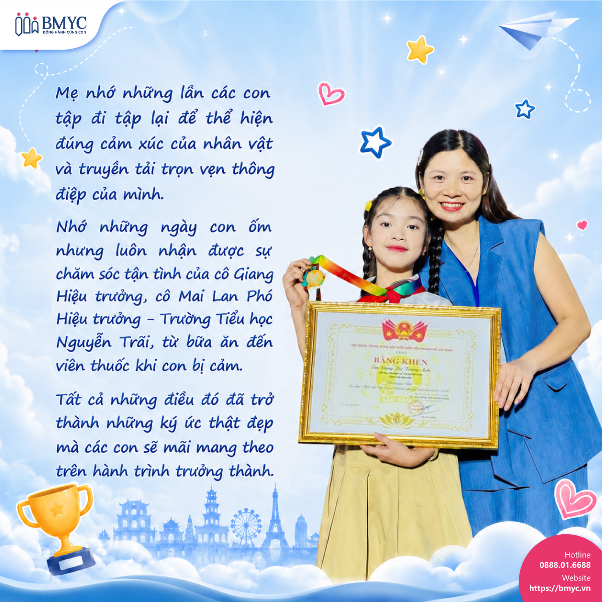 Chị Dương thùy mẹ của Trang Anh (đội Peace Stars) cũng trải lòng về những thử thách mà các con đã kiên cường vượt qua: