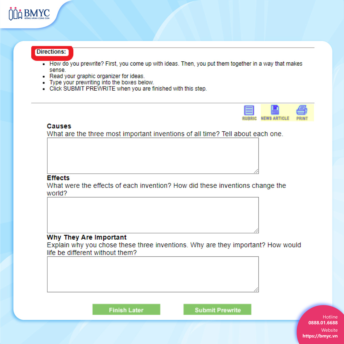 Bước 2: Pre-write - Viết nháp 3 phần chính mở - thân - kết Bước 2: Pre-write - Viết nháp 3 phần chính mở - thân - kết