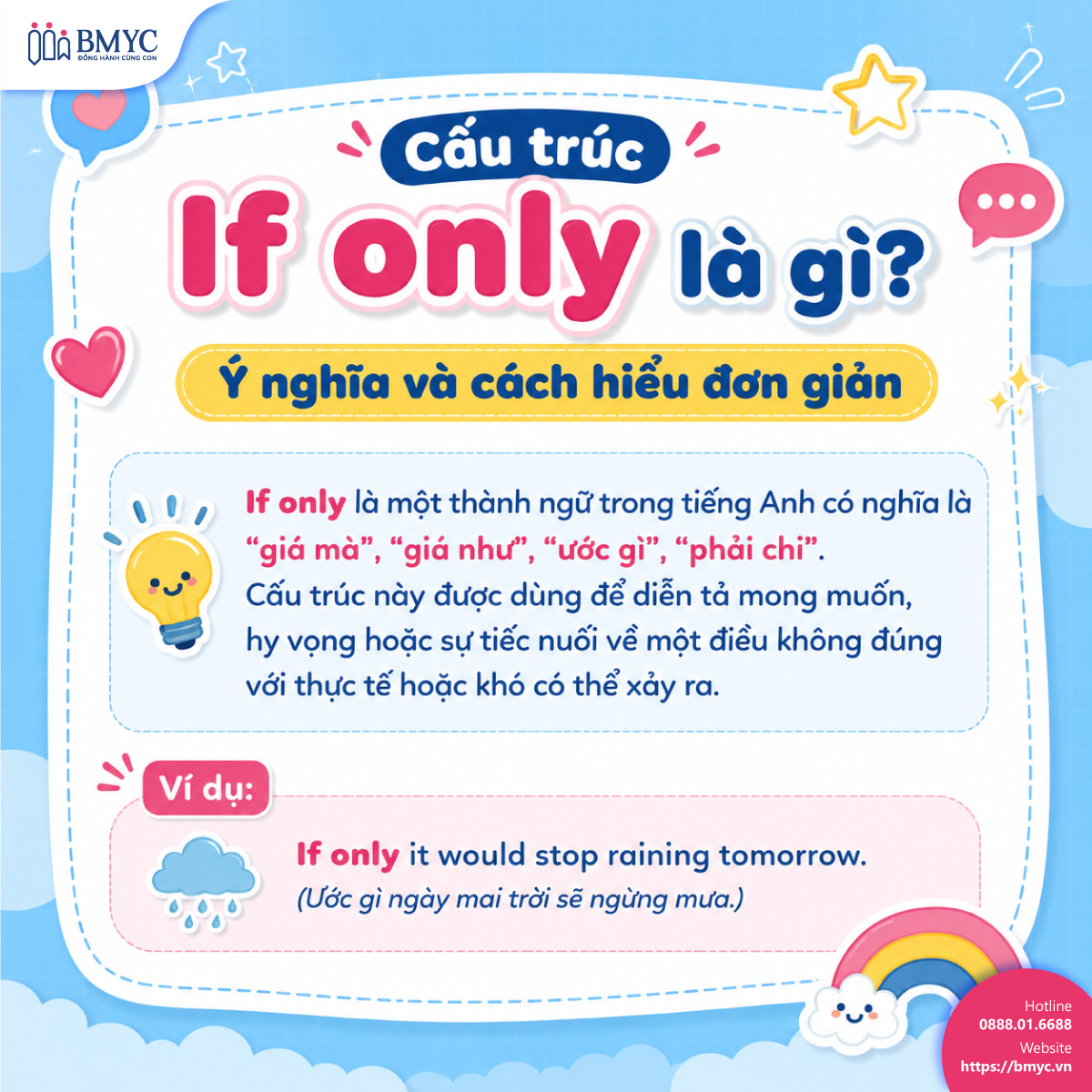 Cấu trúc If only là gì? Ý nghĩa và cách hiểu đơn giản
