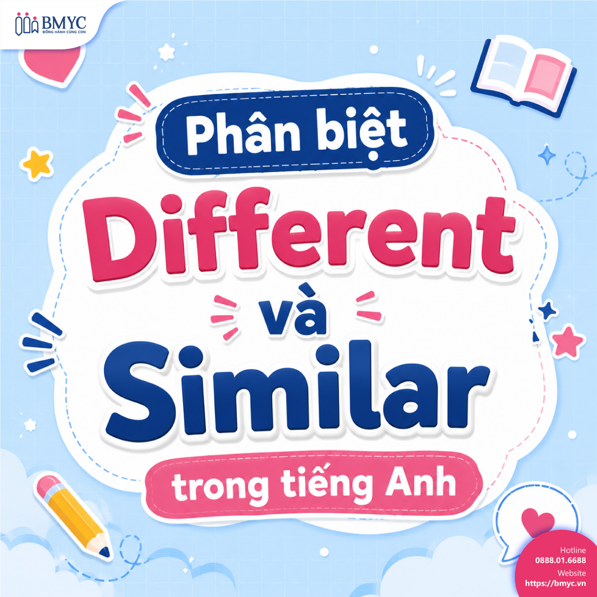 Phân biệt Different và Similar trong tiếng Anh