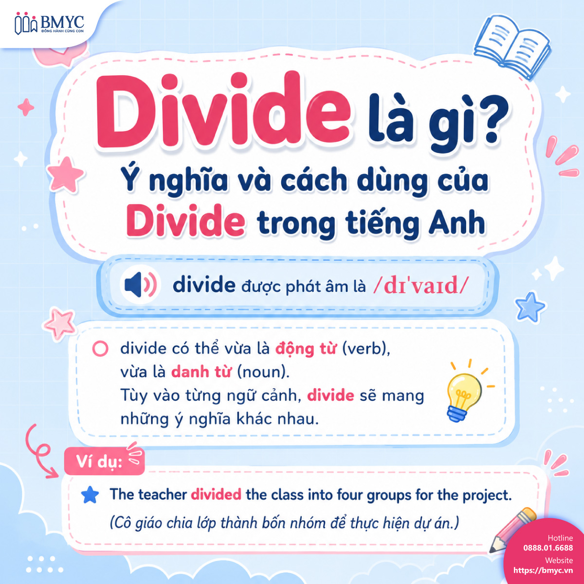 Divide là gì? Ý nghĩa và cách dùng của Divide trong tiếng Anh