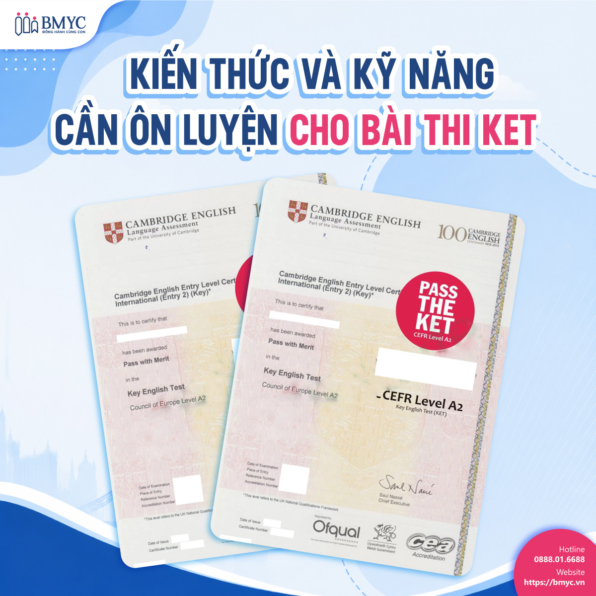 Kiến thức và kỹ năng cần ôn luyện cho bài thi Ket 