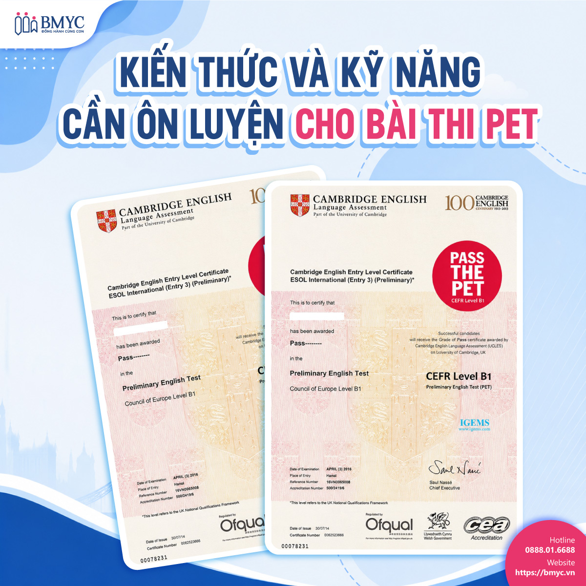 Kiến thức và kỹ năng cần ôn luyện cho bài thi PET