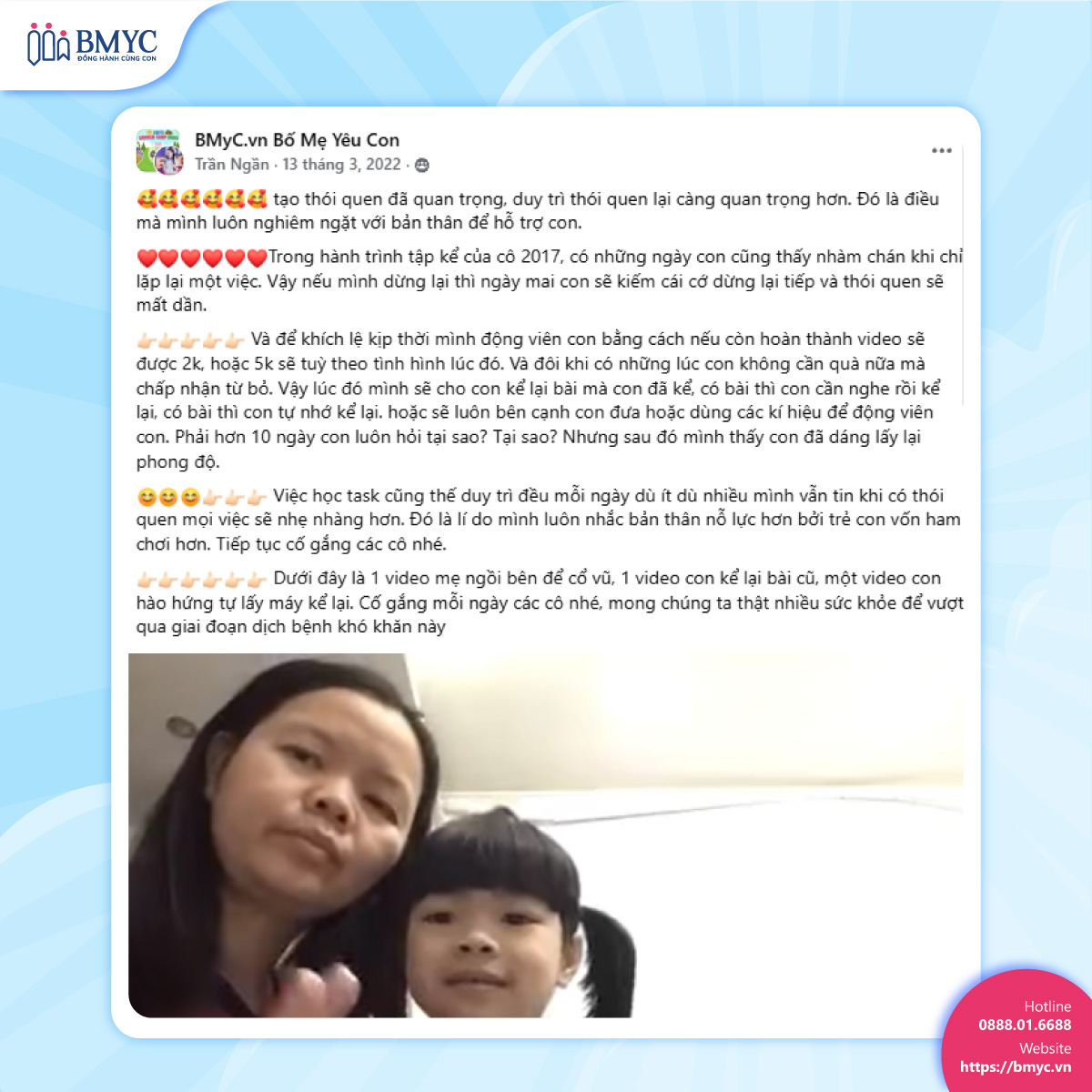 Chị Trần Ngần chia sẻ 
