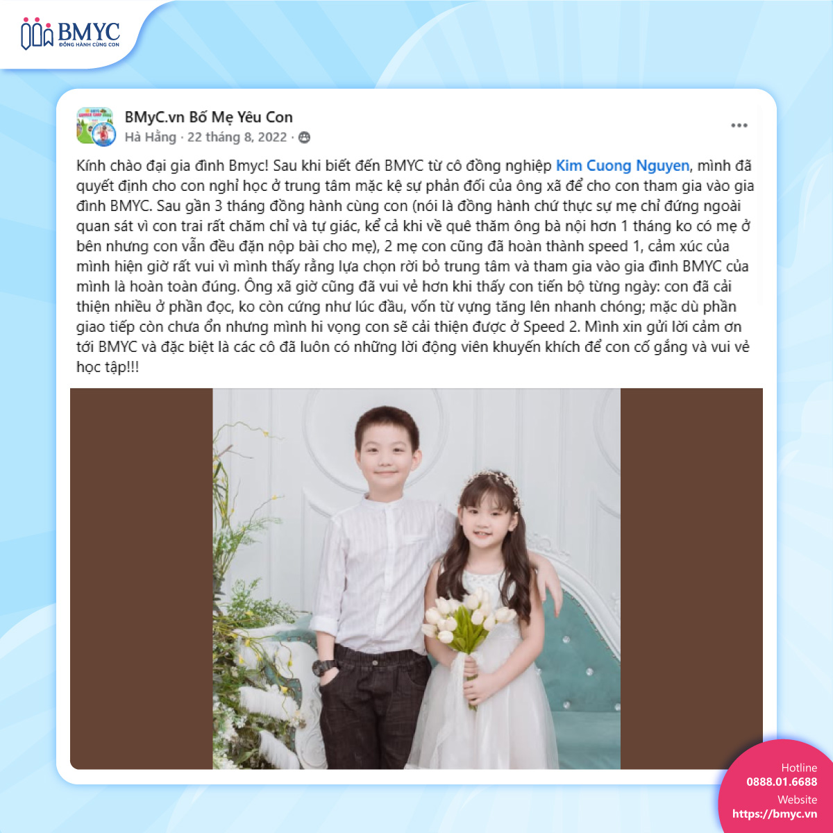 Chị Hà Hằng chia sẻ: