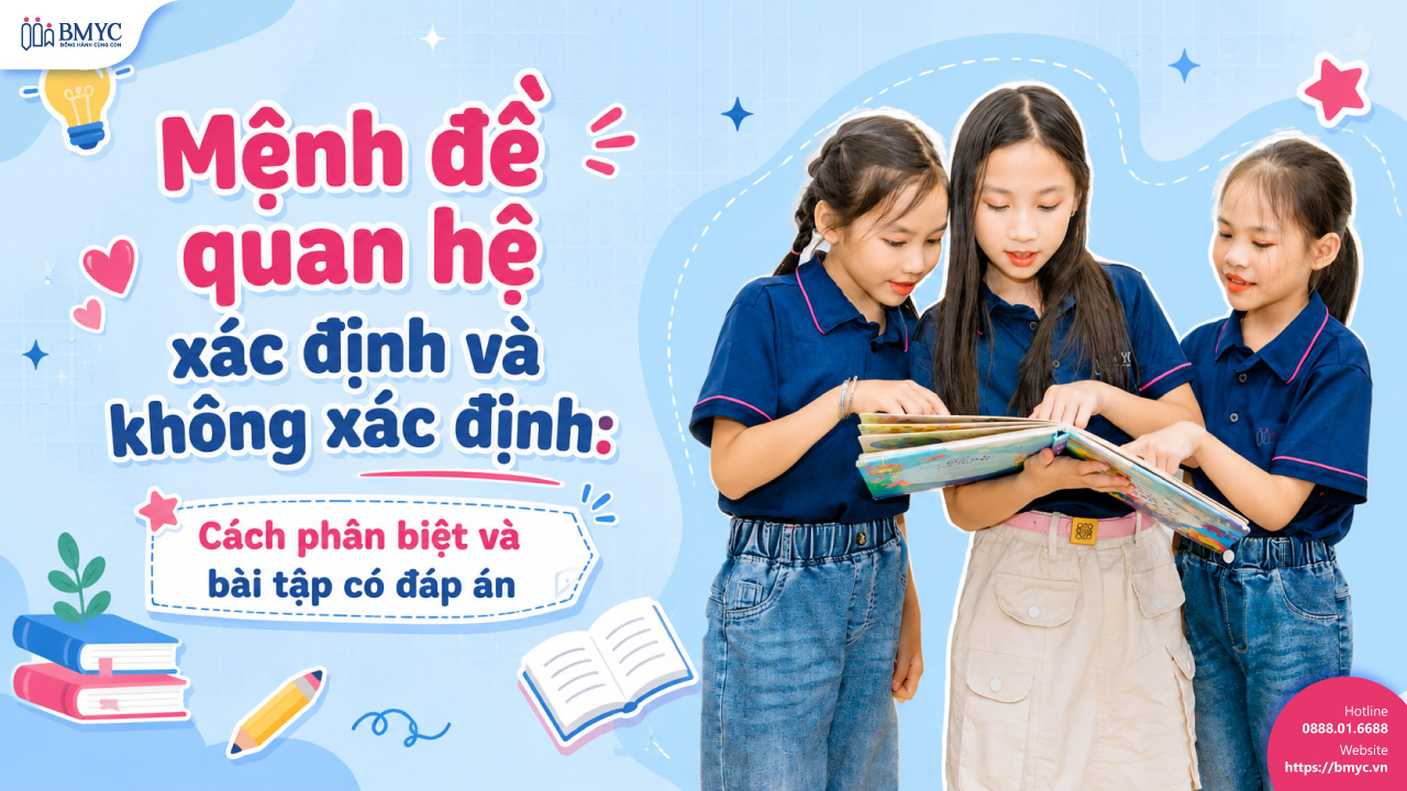 Mệnh đề quan hệ xác định và không xác định: Cách phân biệt và bài tập có đáp án