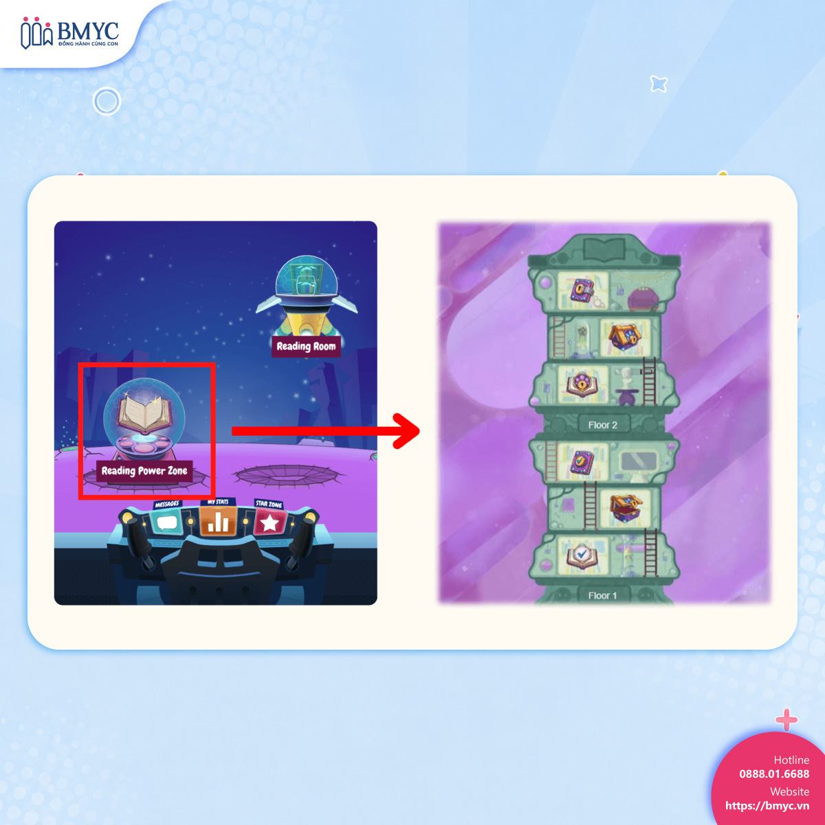 Ra mắt "Reading Power Zone" – Thay thế phòng Level Up