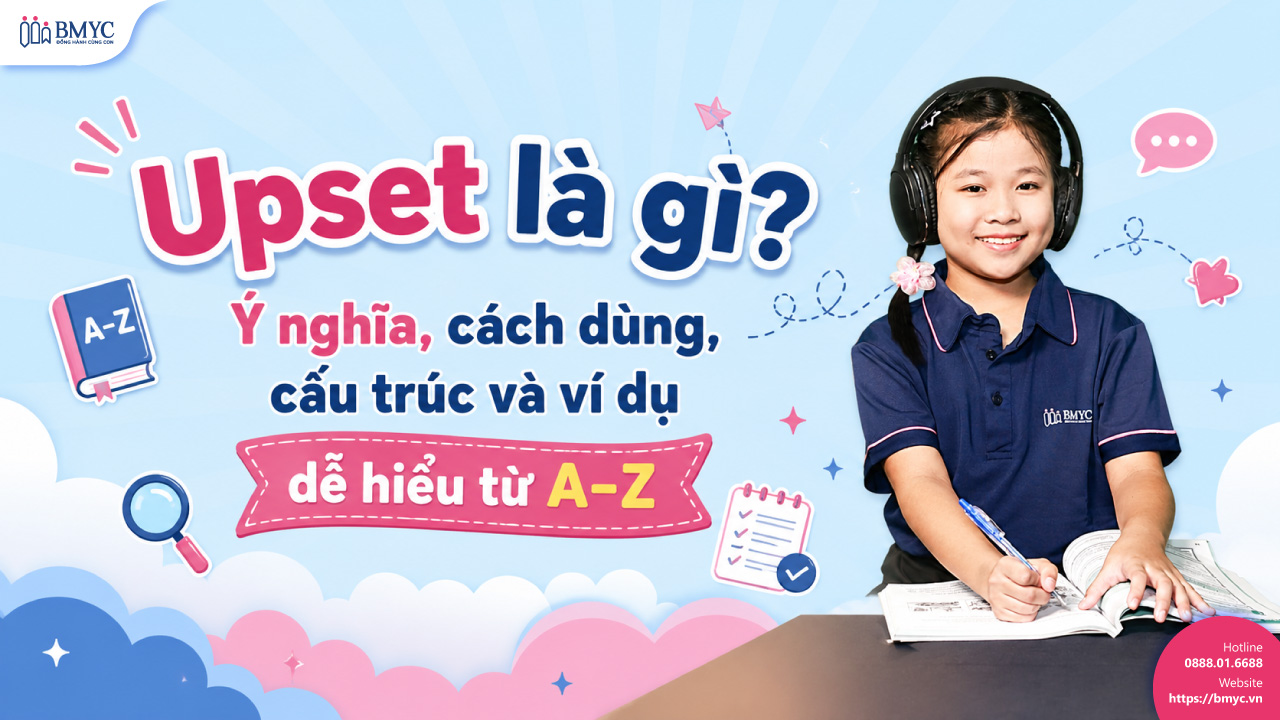 Upset là gì? Ý nghĩa, cách dùng, cấu trúc và ví dụ dễ hiểu từ A–Z