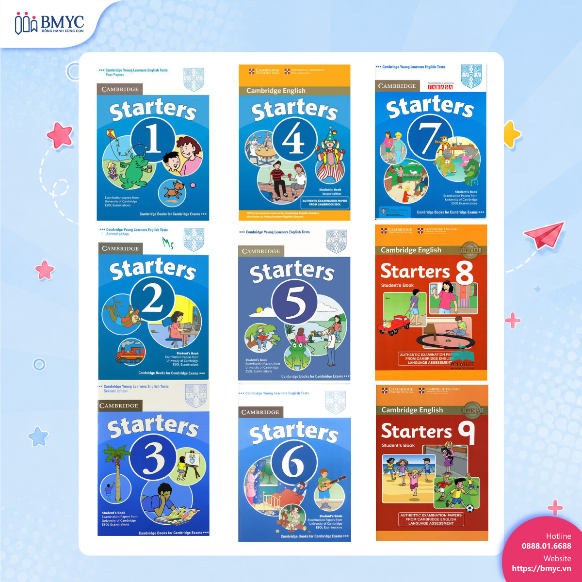 Sách luyện thi Cambridge Starters 1-9
