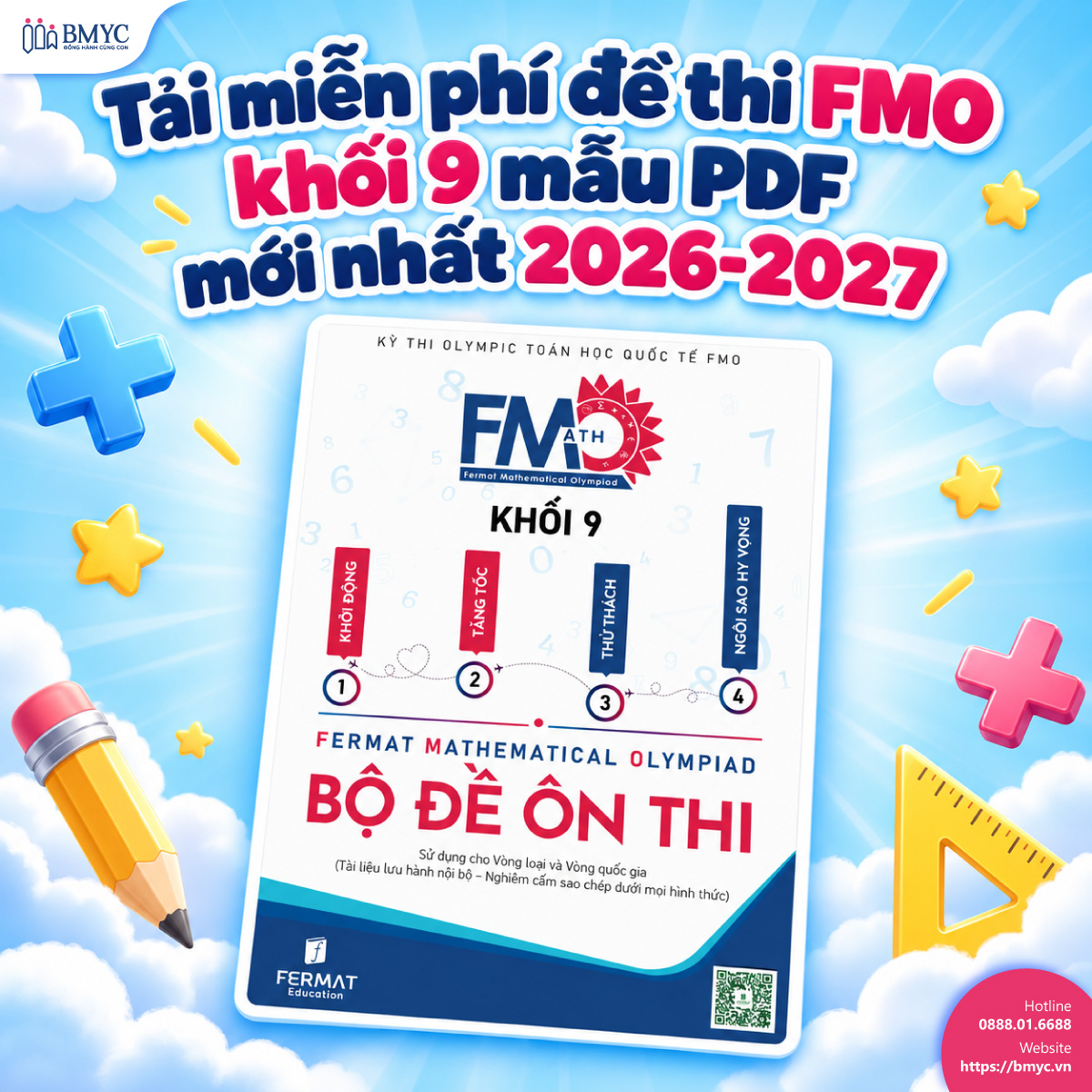 Tải miễn phí đề thi FMO khối 9 mẫu PDF mới nhất 2026-2027