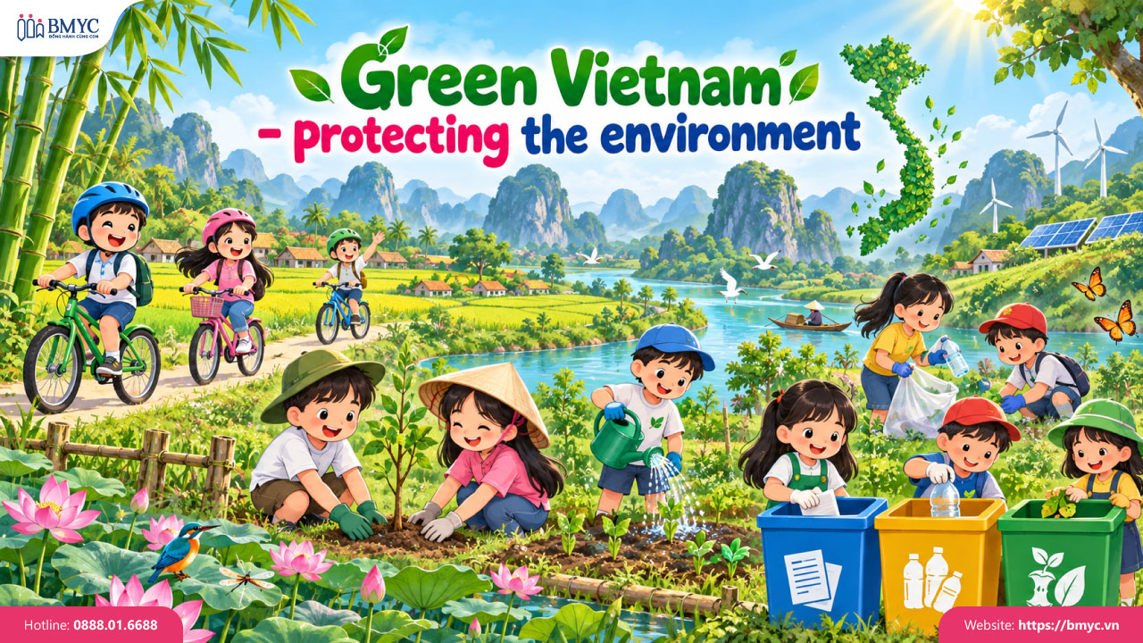 Green Vietnam protecting the environment