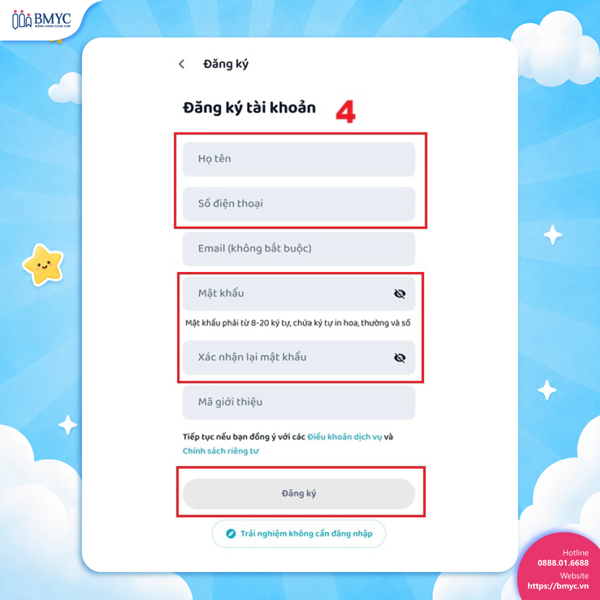 Đăng ký tài khoản Hakinet