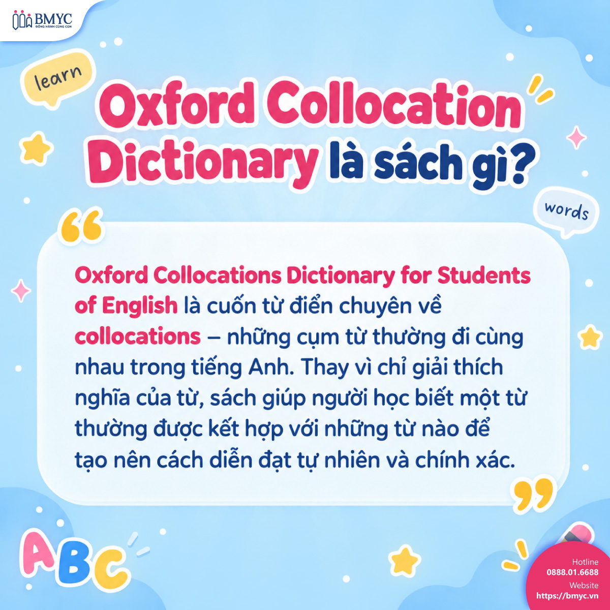 Oxford Collocation Dictionary là sách gì?