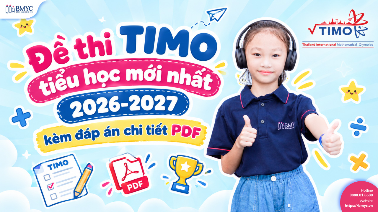 Đề thi TIMO tiểu học mới nhất 2026-2027 kèm đáp án chi tiết PDF
