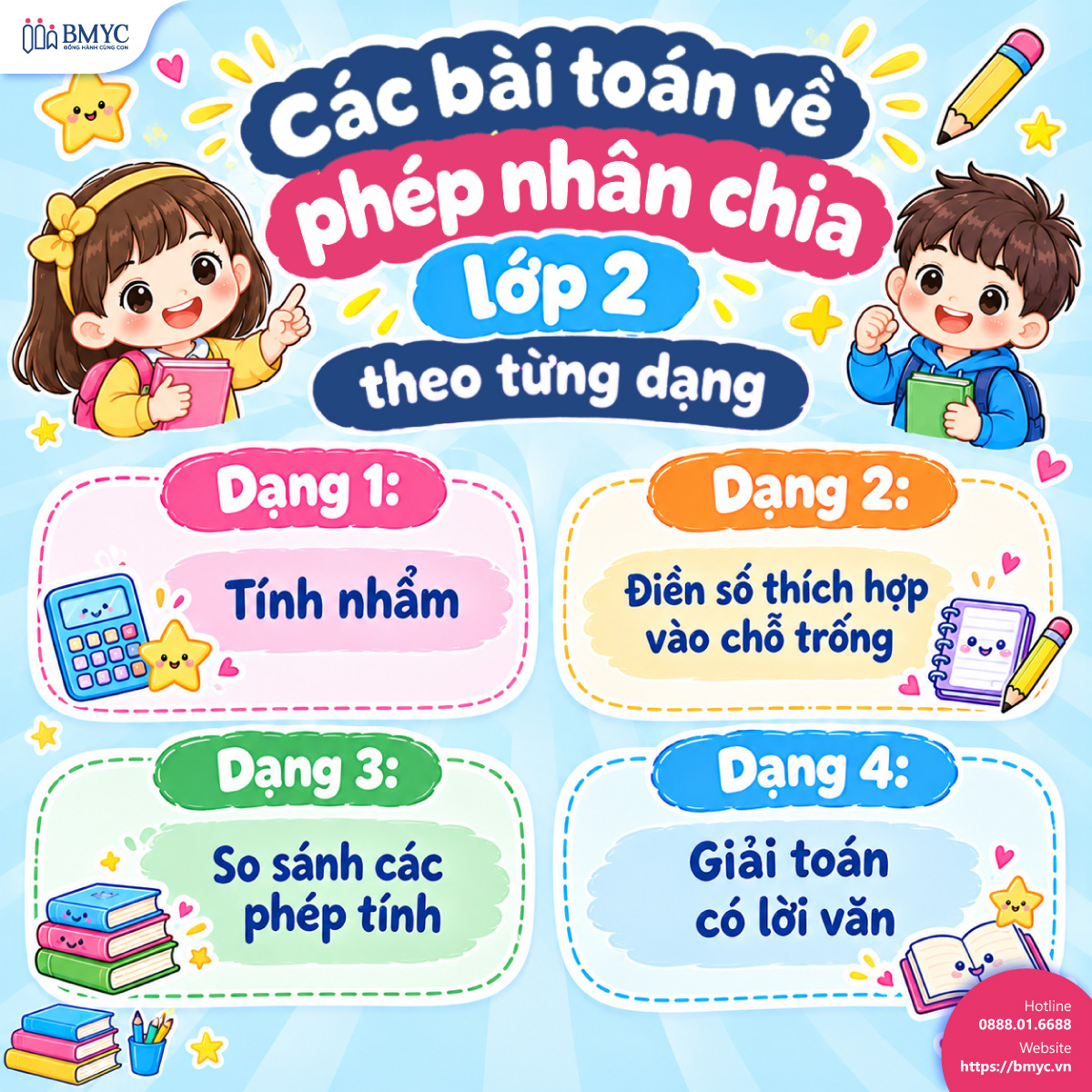 Các bài toán về phép nhân chia lớp 2 theo từng dạng Các bài toán về phép nhân chia lớp 2 theo từng dạng